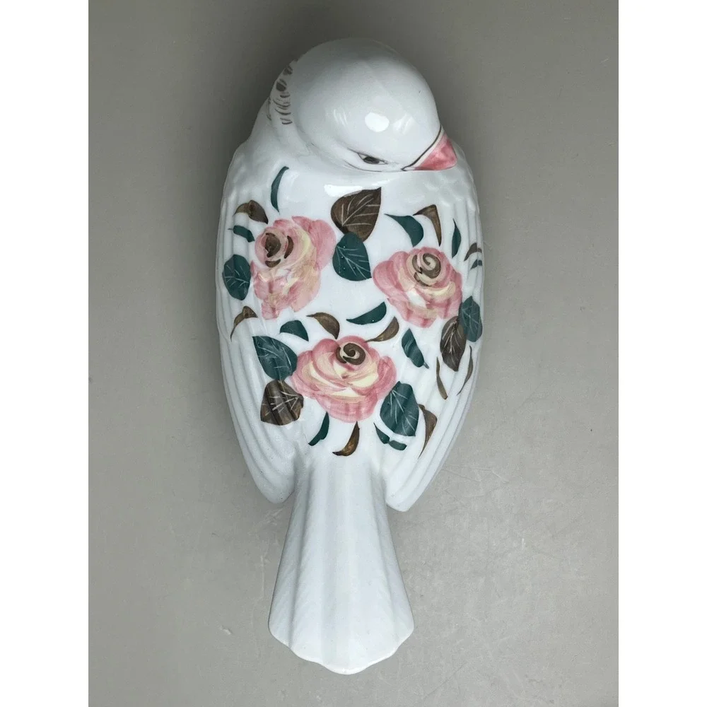 Vtg Porcelain Bird Trinket‎ Dish Figurine Decor 6.25